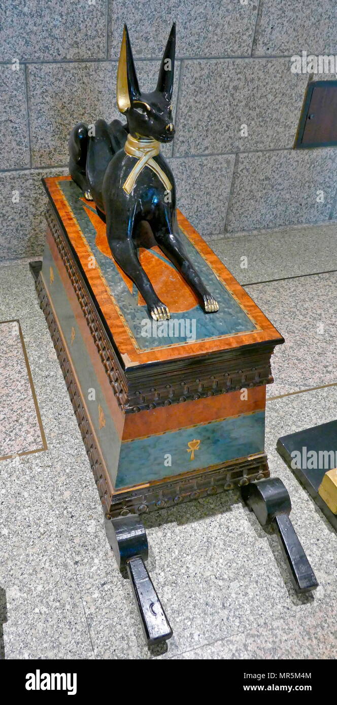 Replica of the Anubis Shrine was part of the grave gods of Tutankhamen