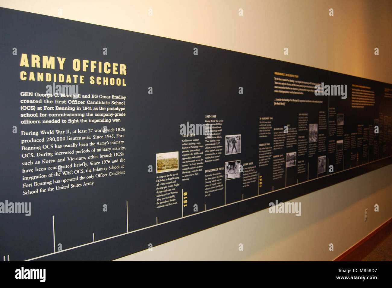 Info and photo from the National Infantry Museum website "Established