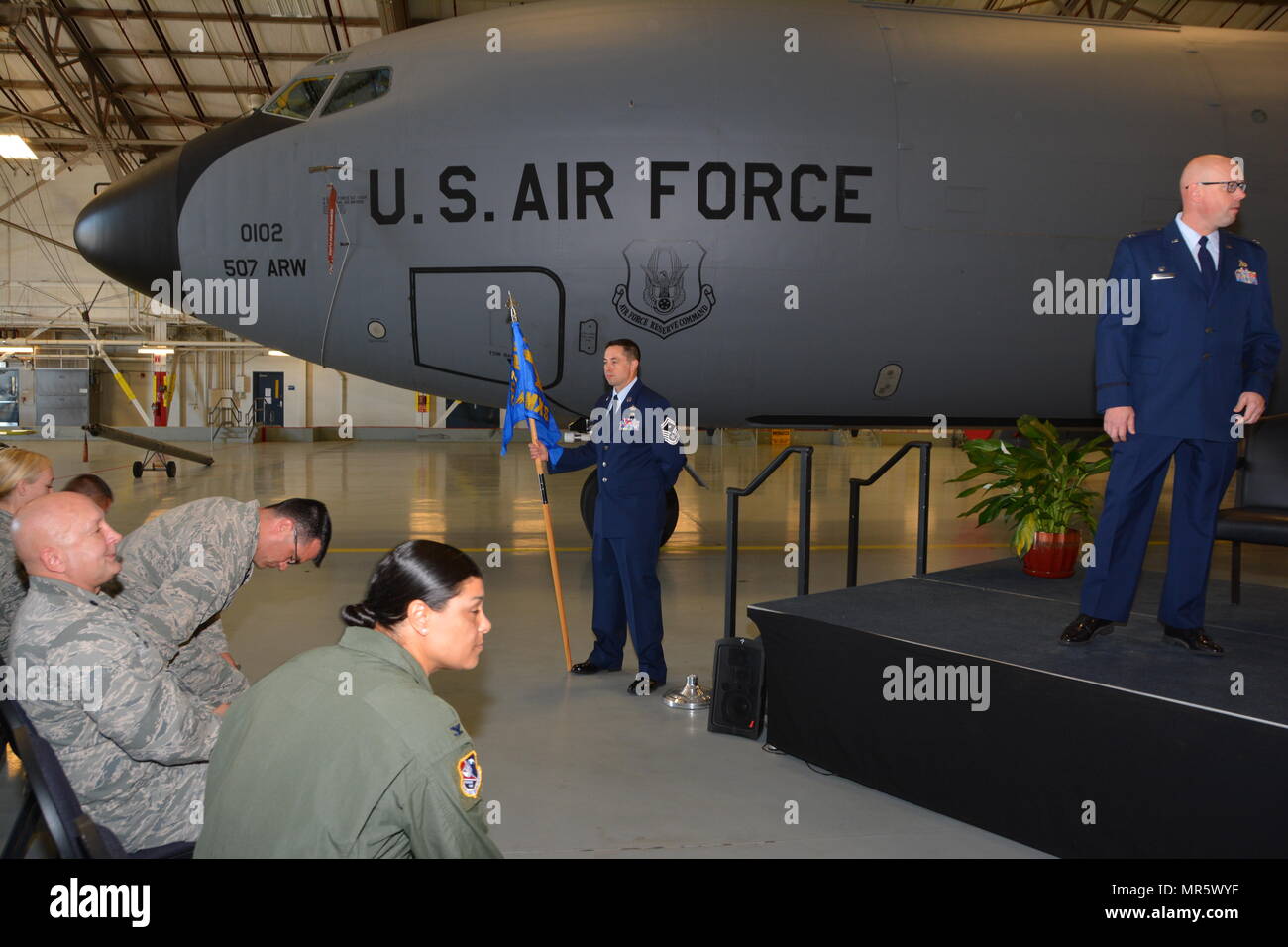 Members of the 507th Air Refueling Wing attend the 507th Maintenance ...