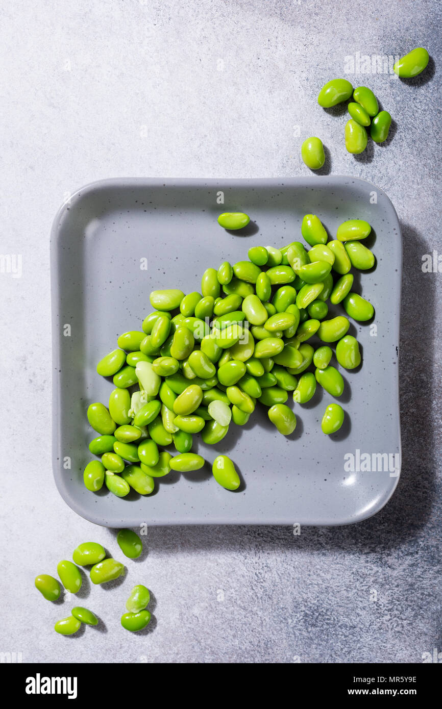 Green fresh soybeans Stock Photo Alamy