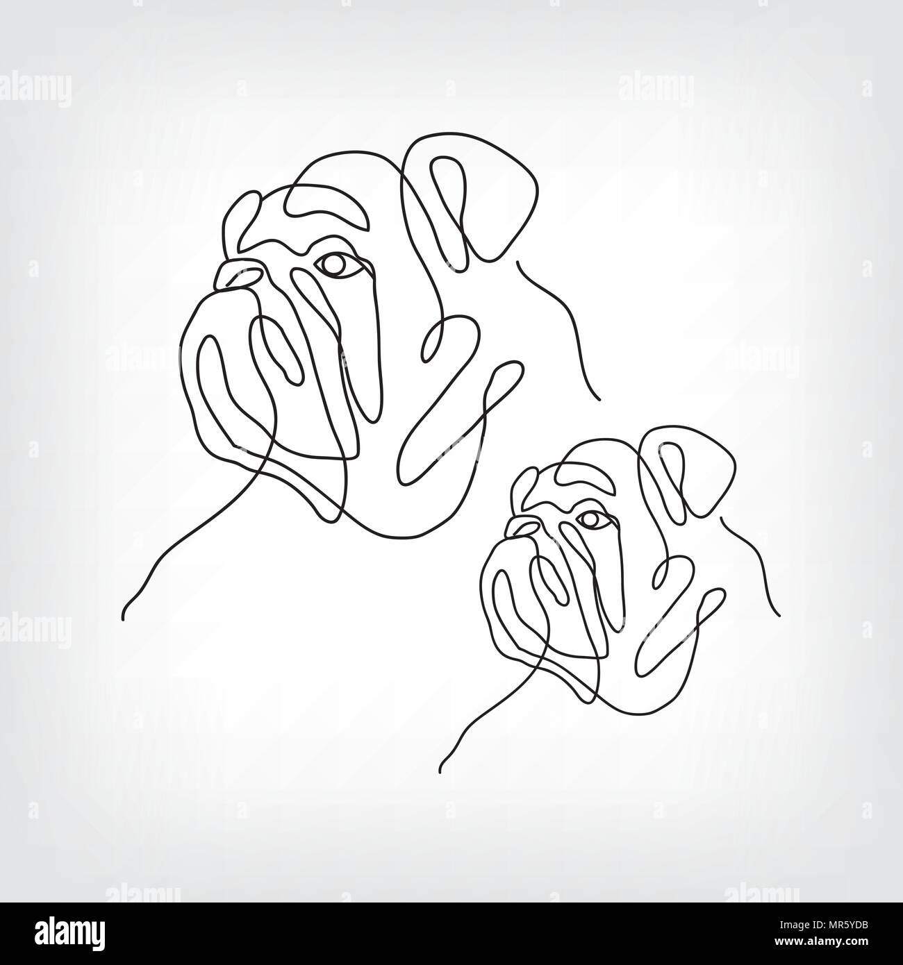 dog head icon vector Stock Vector Image & Art - Alamy