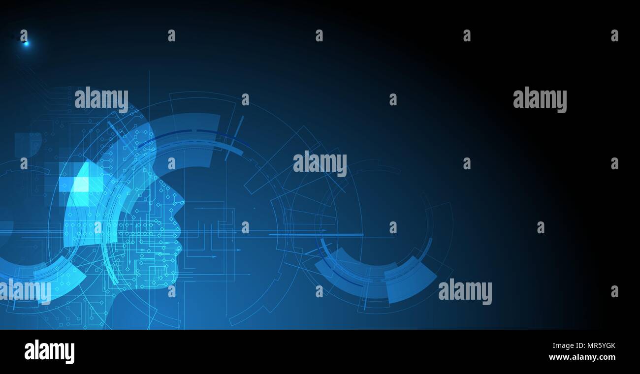 Digital technology world. Business virtual concept Stock Vector Image ...