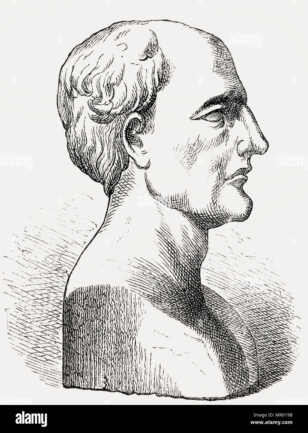 Marcus Claudius Marcellus, c. 268 – 208 BC, consul and military leader of the Roman Republic Stock Photo