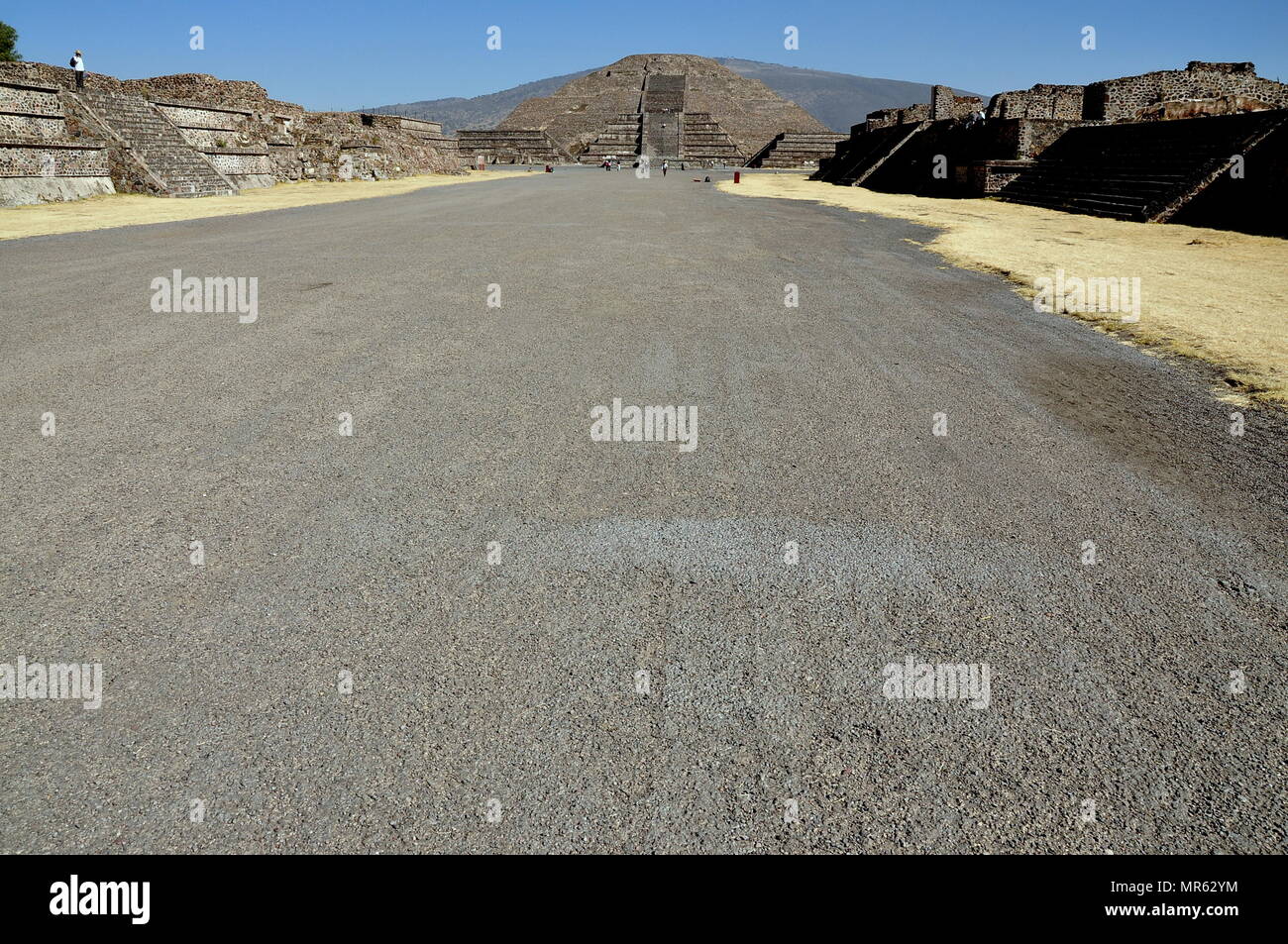 Avenue of the Dead - Teotihuacan, Mexico Stock Photo