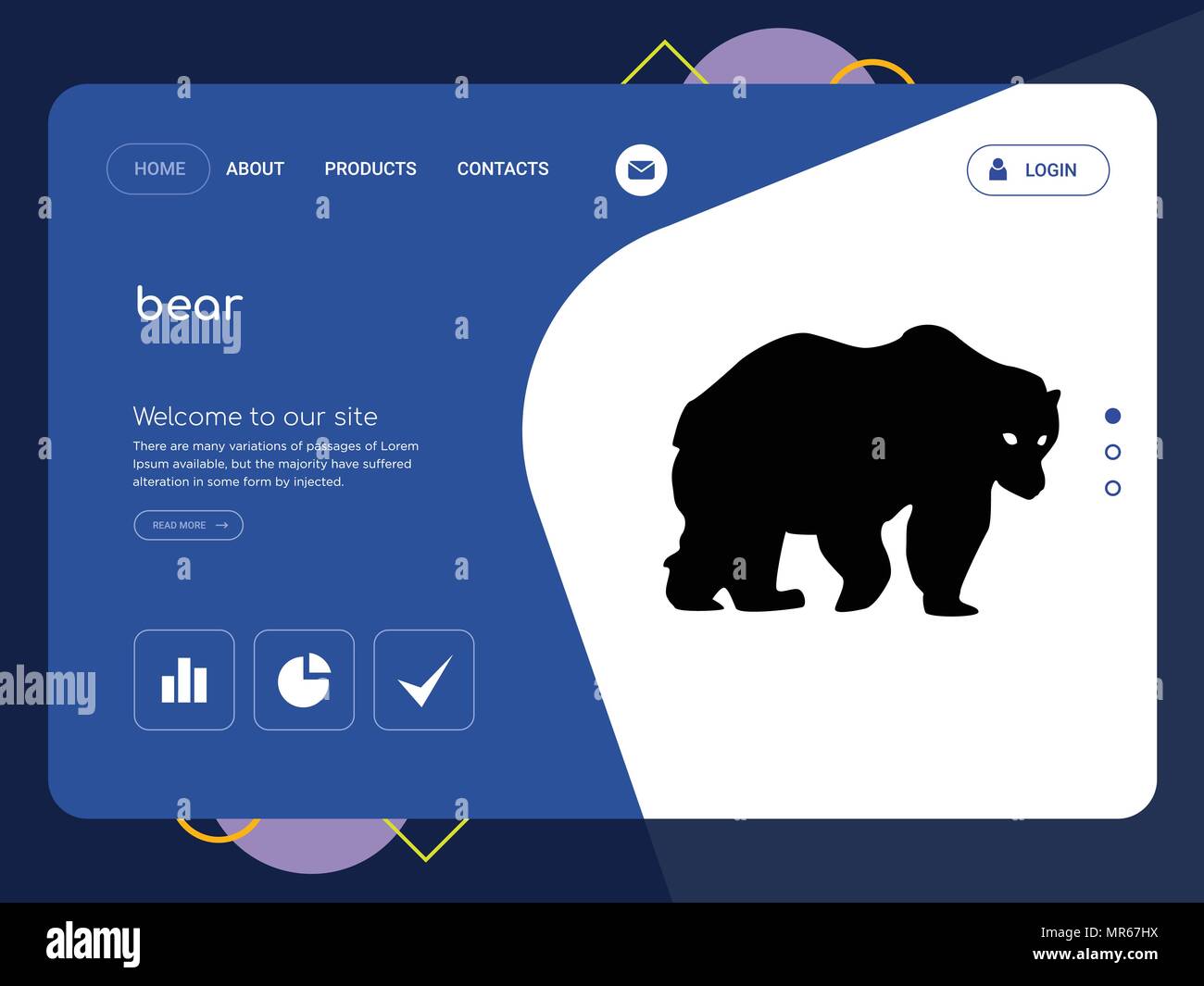 Bear landing Stock Vector Images - Alamy