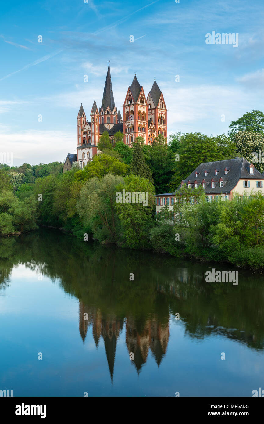 Late Romanesque and Early Gothic Limburg Cathedral of St. George or St. George's Cathedral above the Lahn, Limburg an der Lahn Stock Photo