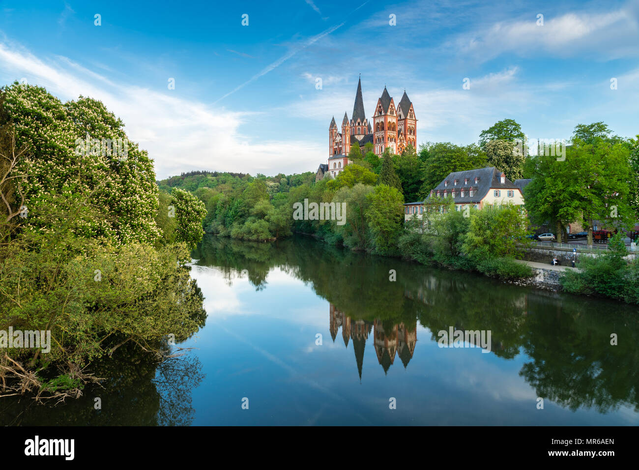 Late Romanesque and Early Gothic Limburg Cathedral of St. George or St. George's Cathedral above the Lahn, Limburg an der Lahn Stock Photo