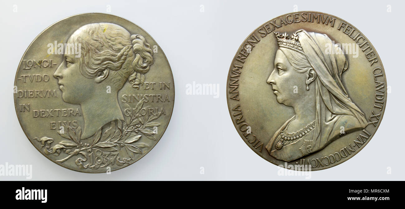 Queen victoria diamond jubilee medal hires stock photography and
