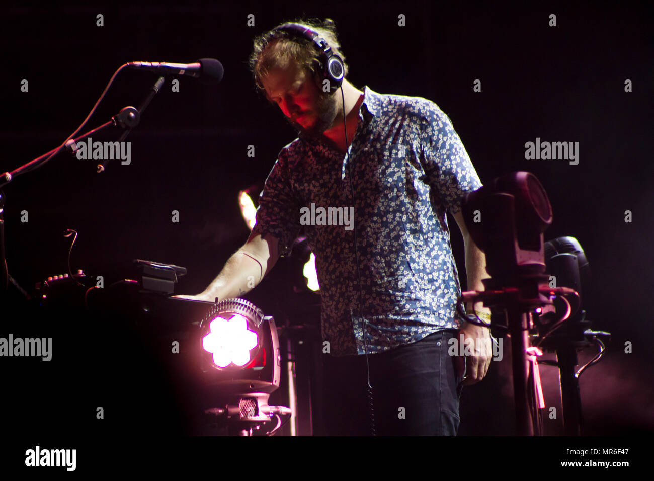 Justin Vernon known as Bon Iver of Big Red Machine Band performs live on  stage at Hafen Festival in Copenhagen. (Photo by Valeria Magri / SOPA  Images/Sipa USA Stock Photo - Alamy