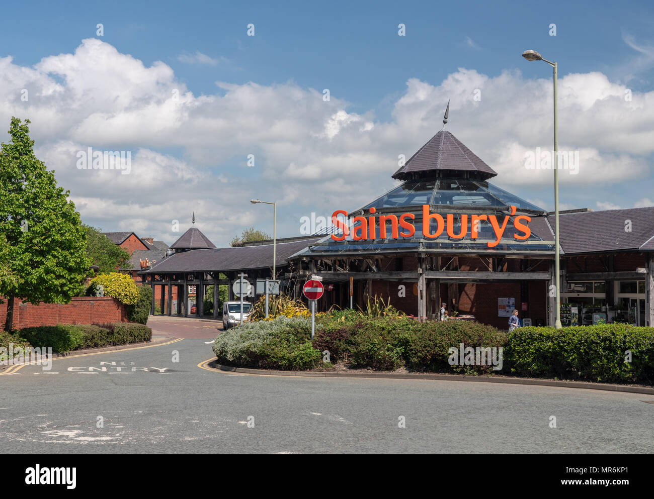 Sainsbury's supermarket in Oswestry Shropshire Stock Photo