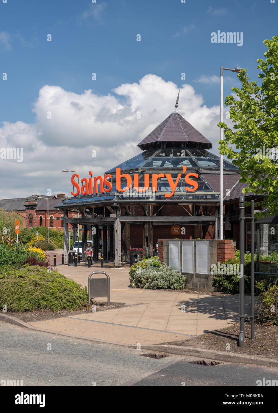 Sainsbury's supermarket in Oswestry Shropshire Stock Photo