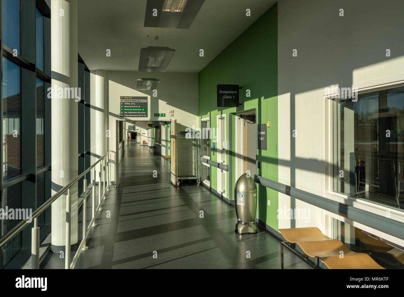 Interior of Royal Stoke University Hospital Stock Photo