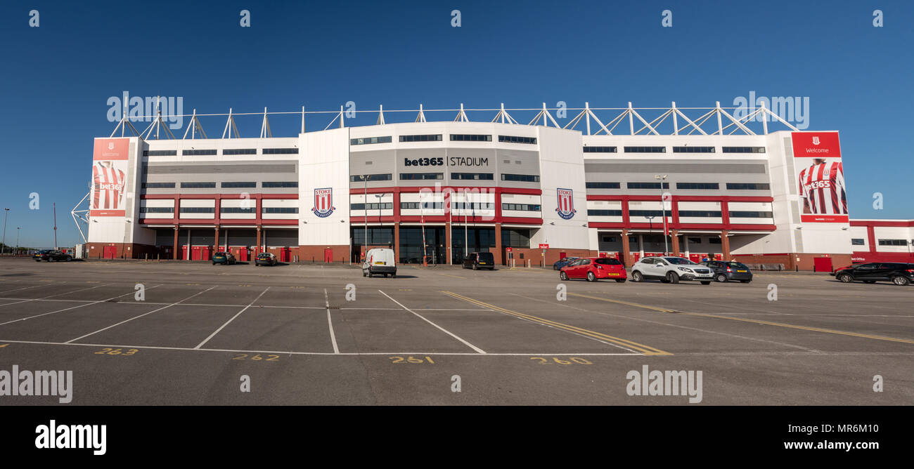Entrance to Stoke City football stadium Stock Photo