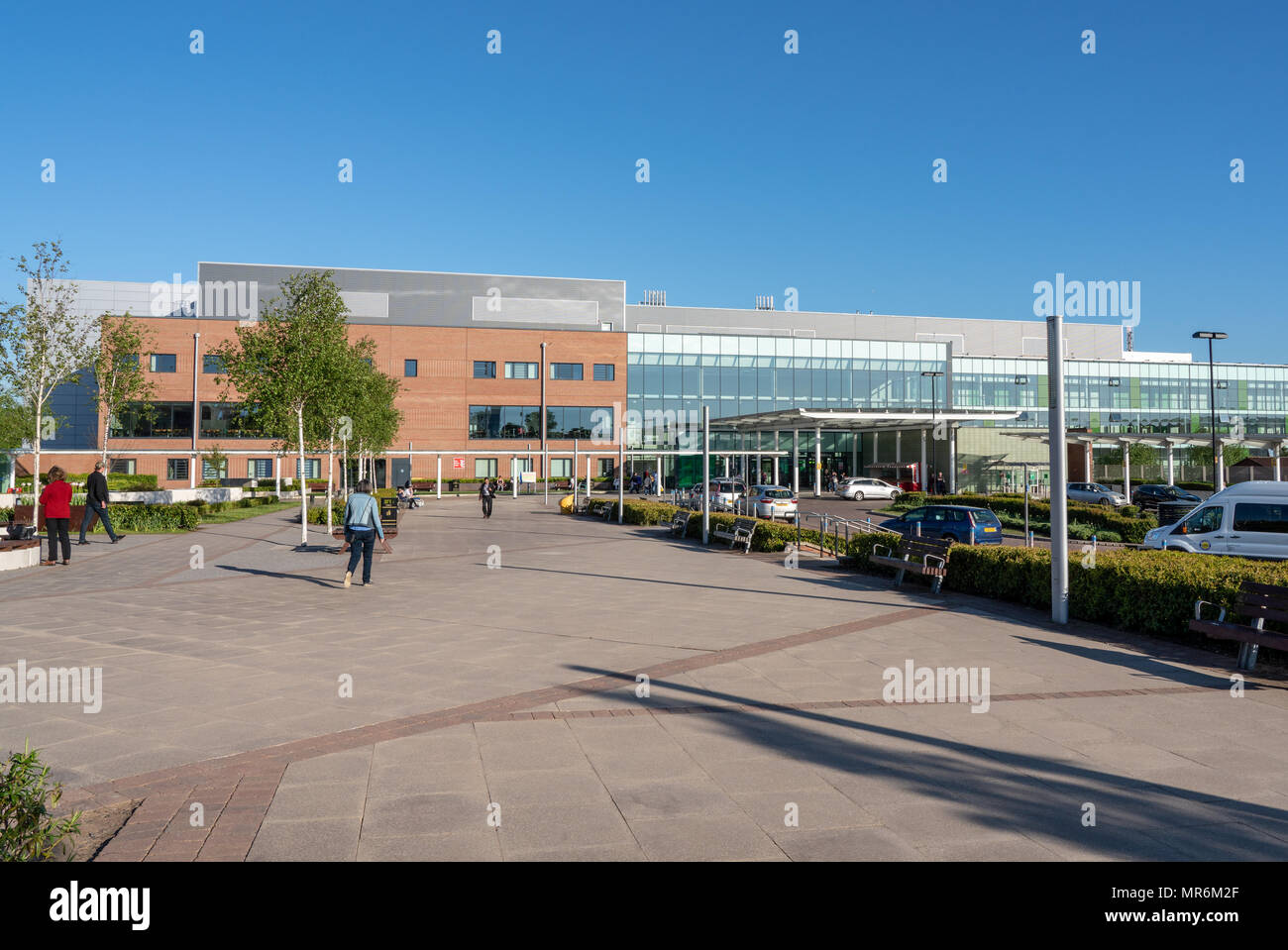 Entrance to Royal Stoke University Hospital Stock Photo