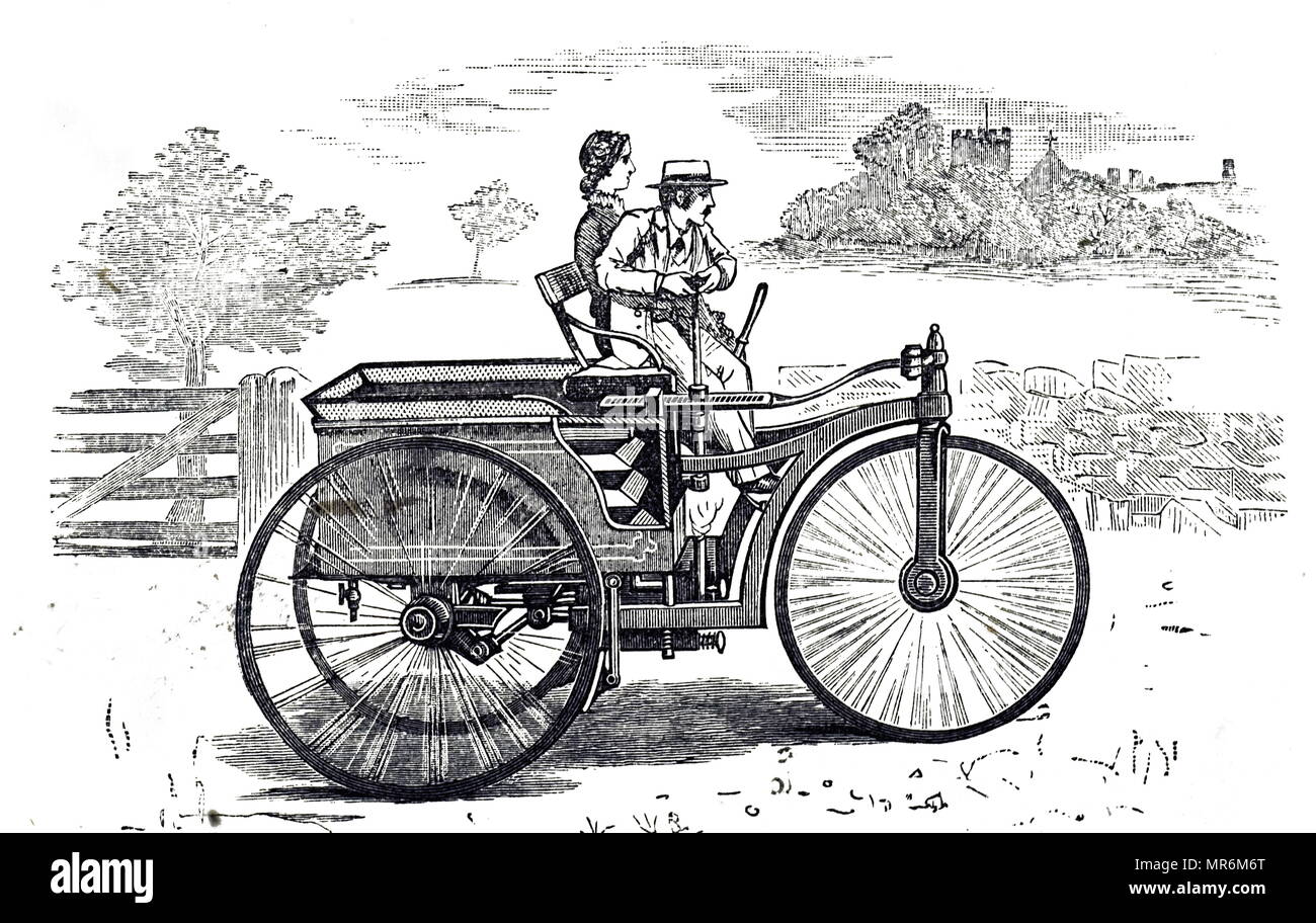 Traveling by water and wood on a steam-powered tricycle