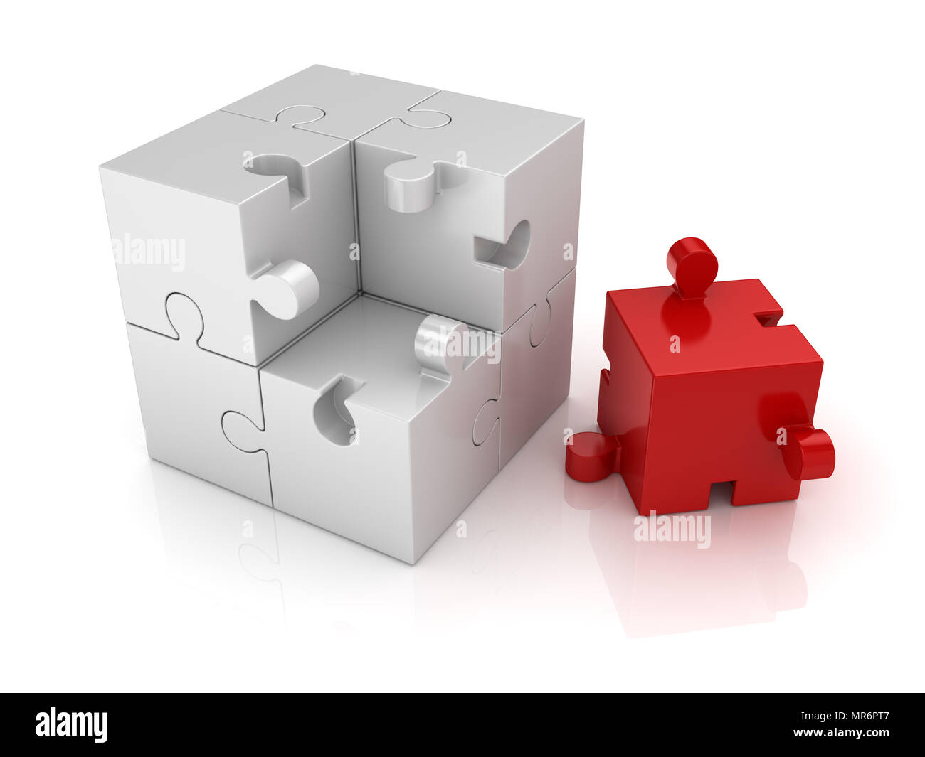 Different Puzzle Piece , This is a 3d rendered computer generated image ...
