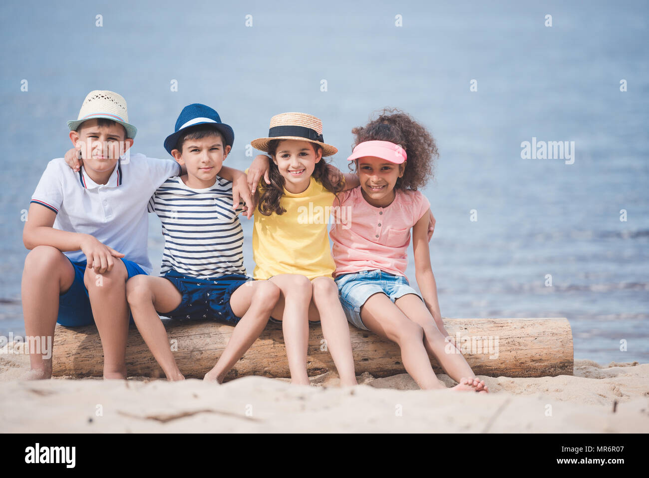 Multicultural Children Hugging High Resolution Stock Photography and ...