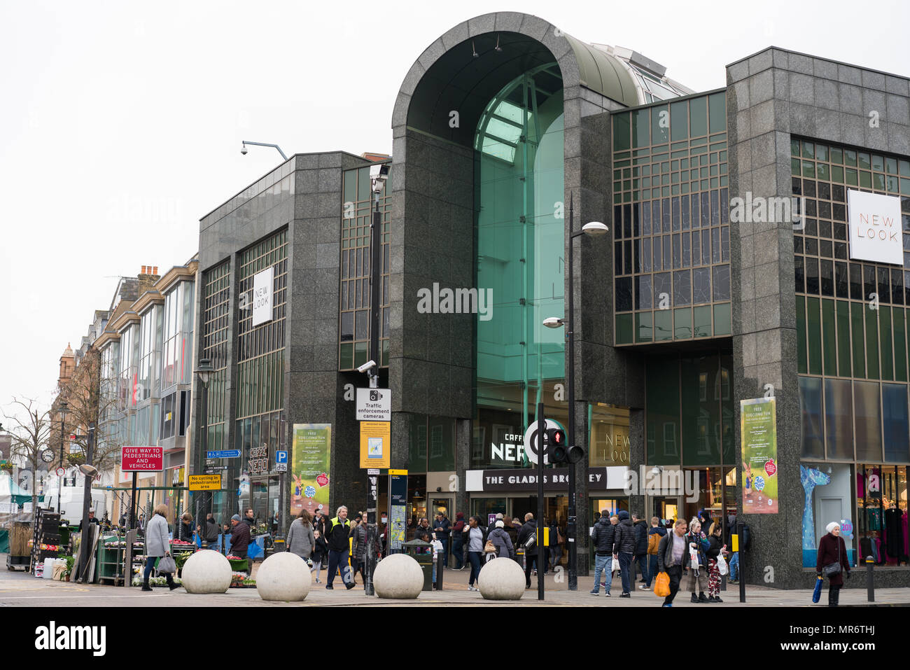 LONDON, UK – MAR 2018: The Glades Shopping Mall in Bromley, South London Stock Photo