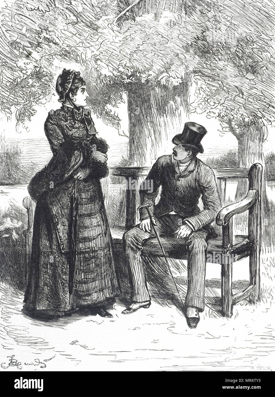 Victorian Park Bench Stock Photos Victorian Park Bench Stock