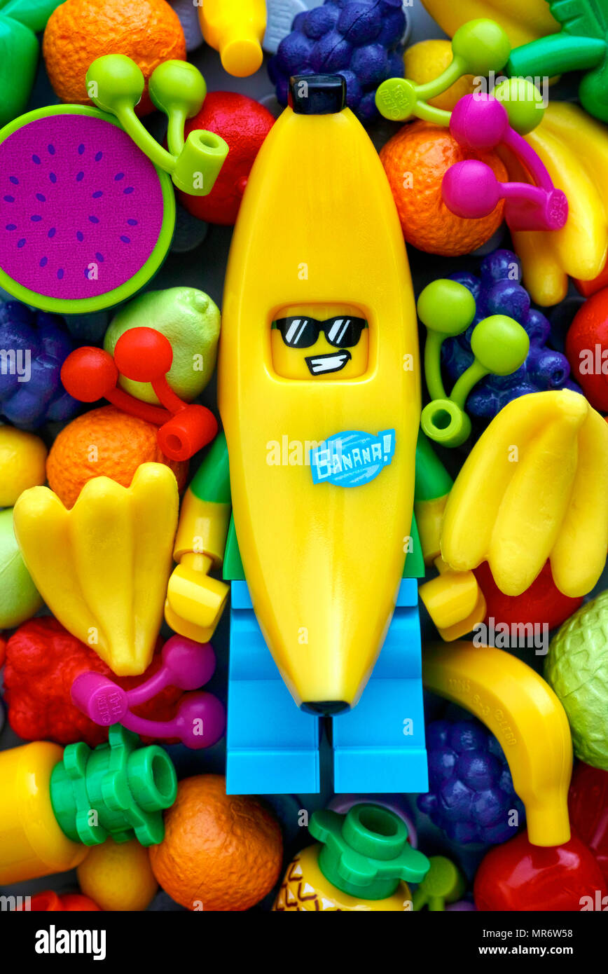 Tambov Russian Federation May 20 2018 Lego Banana Guy