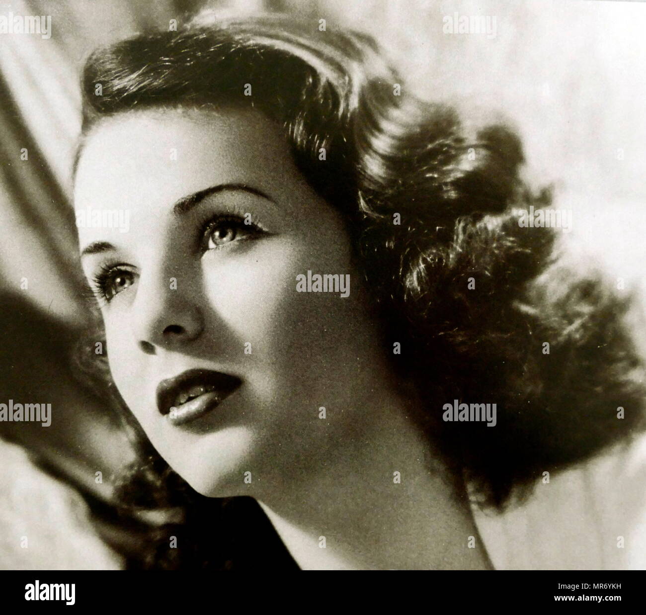 Deanna Durbin (1921 – 2013), was a Canadian-born American-based actress and singer, who appeared in musical films in the 1930s and 1940s Stock Photo