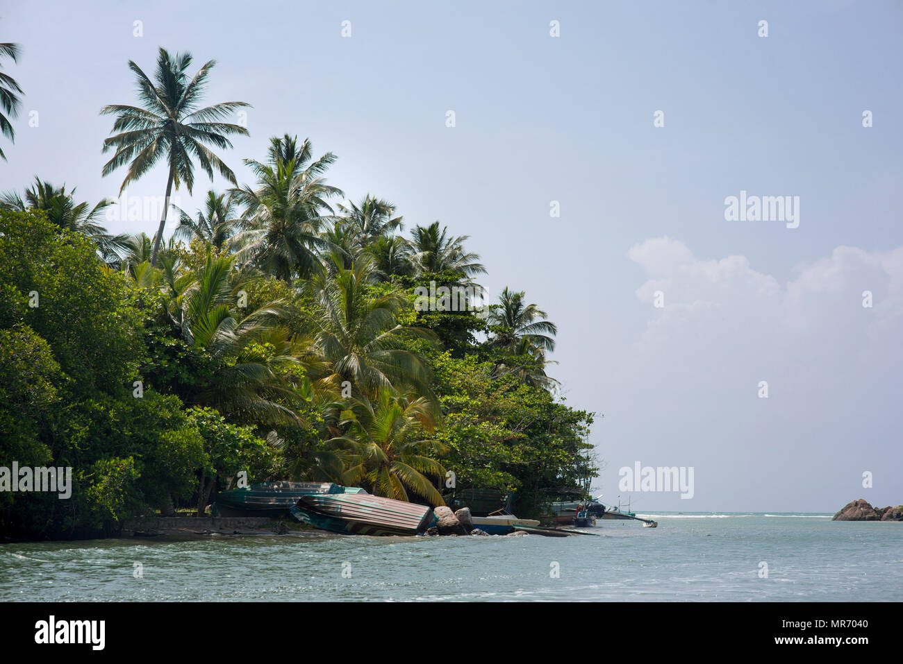 Tropical island in sea hi-res stock photography and images - Alamy