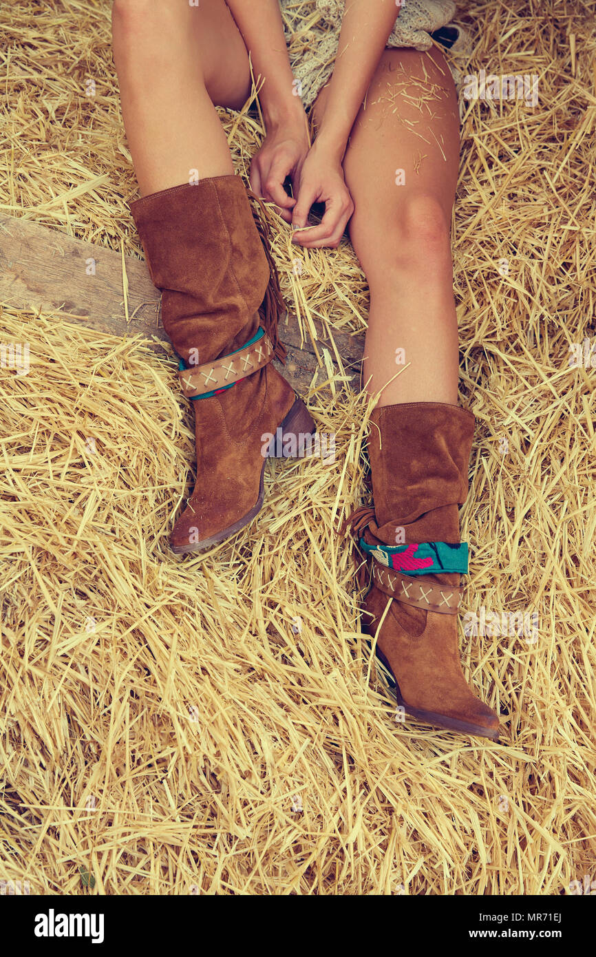 Girls on sale barn boots