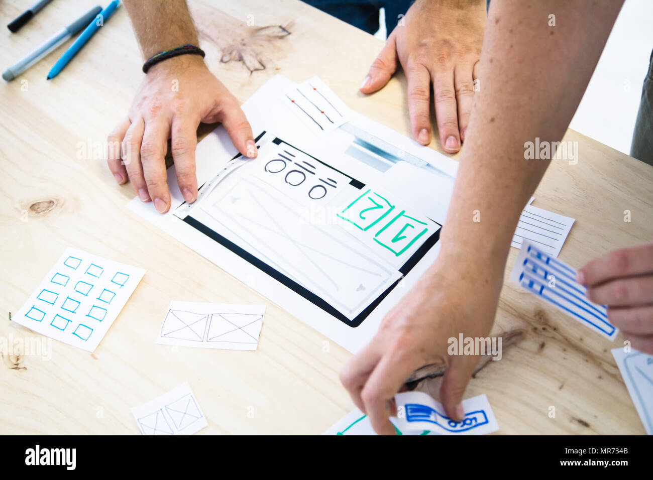 UX designers working Stock Photo