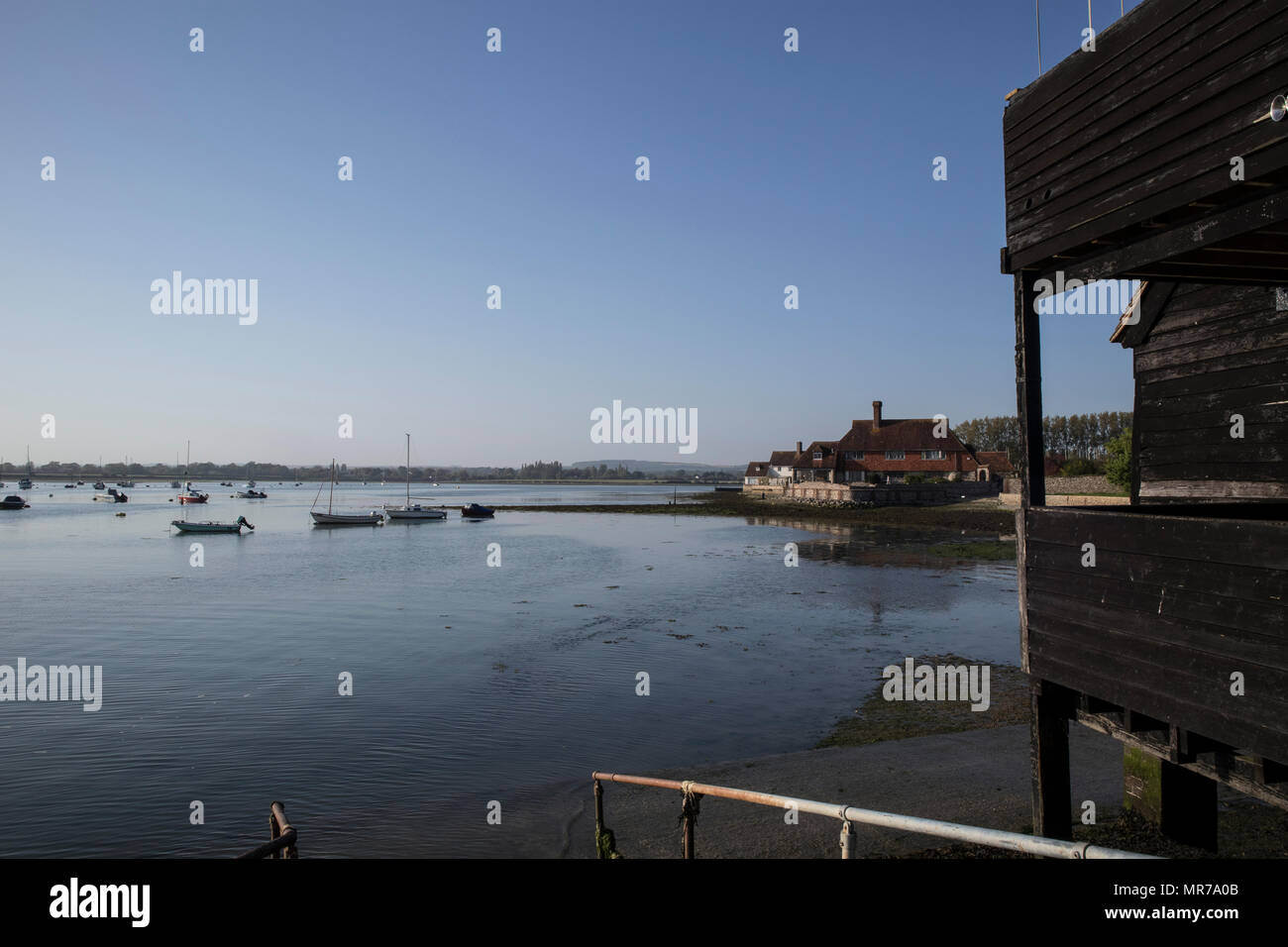 The seafront and Harbour at Bosham, Near Chichester, Sussex, UK Stock Photo
