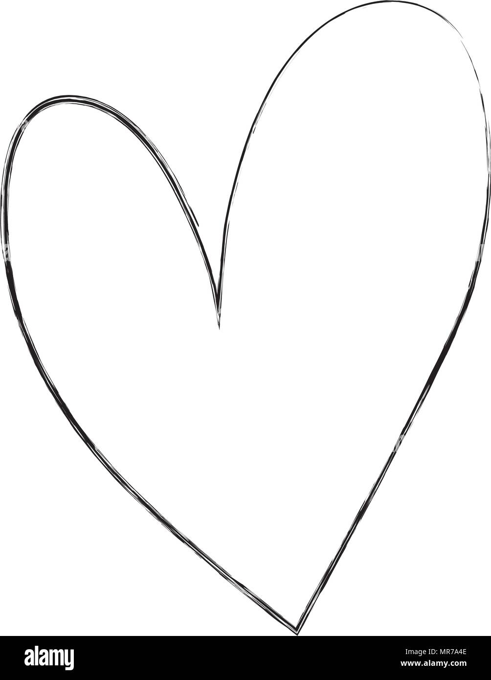 grunge passion heart symbol shape design Stock Vector Image & Art - Alamy