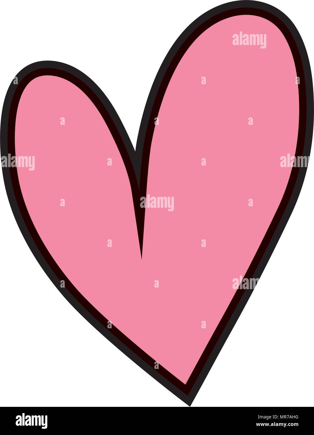 color passion heart symbol shape design Stock Vector Image & Art - Alamy