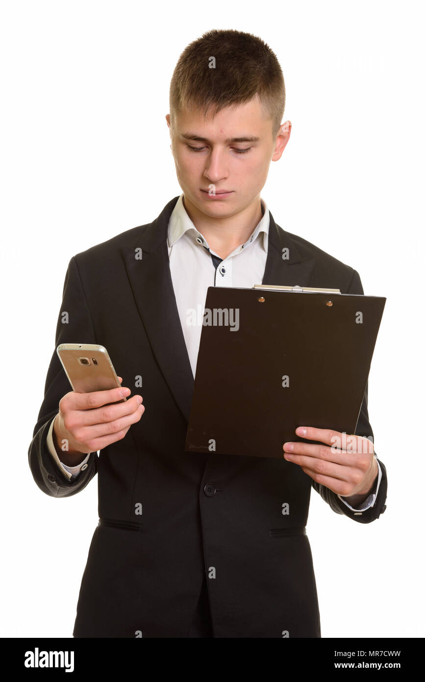 Attractive young businessman using hi-res stock photography and images ...