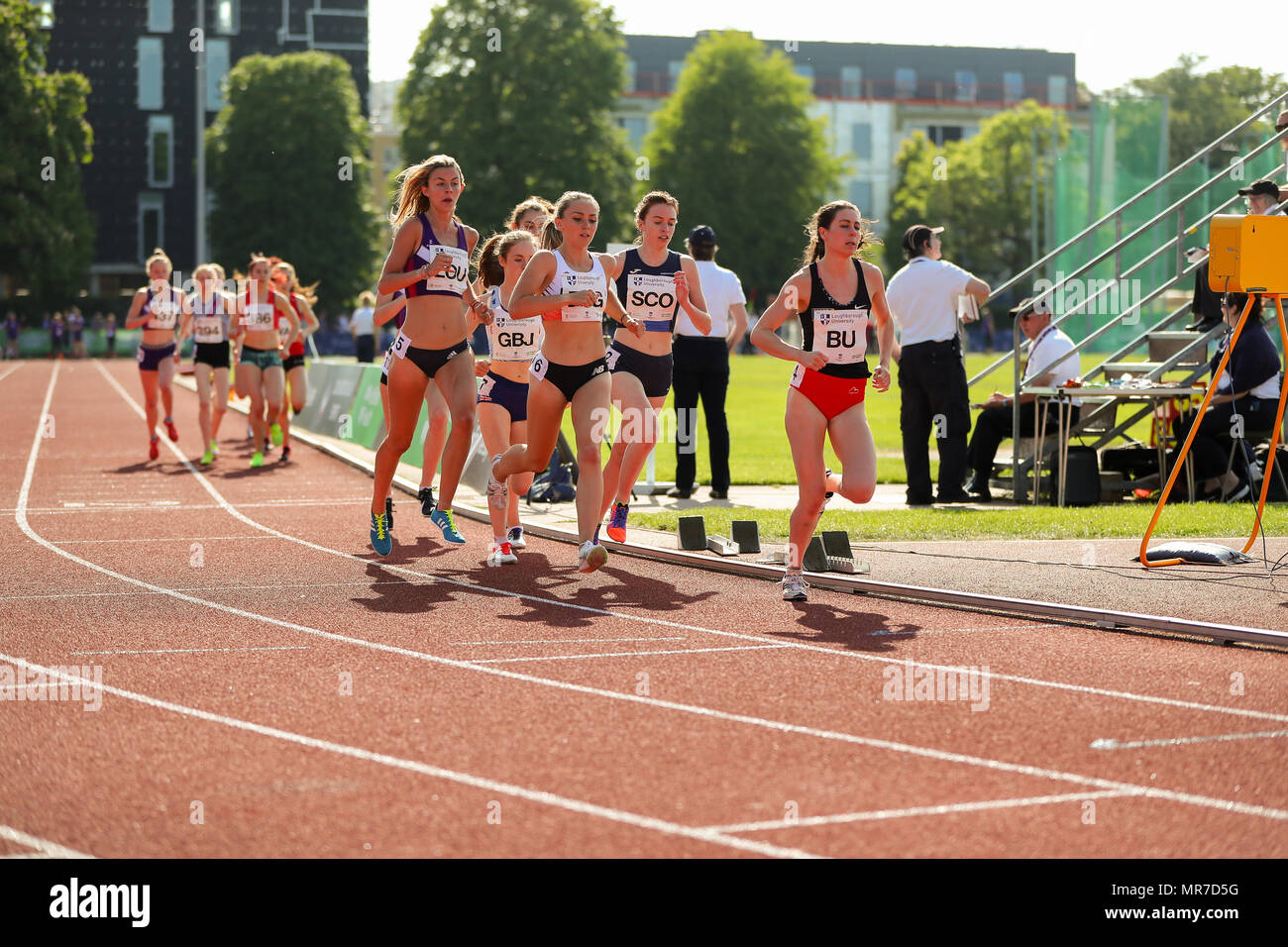 Loughborough, England, 20th, May, 2018. Becky Rigby competing in the ...