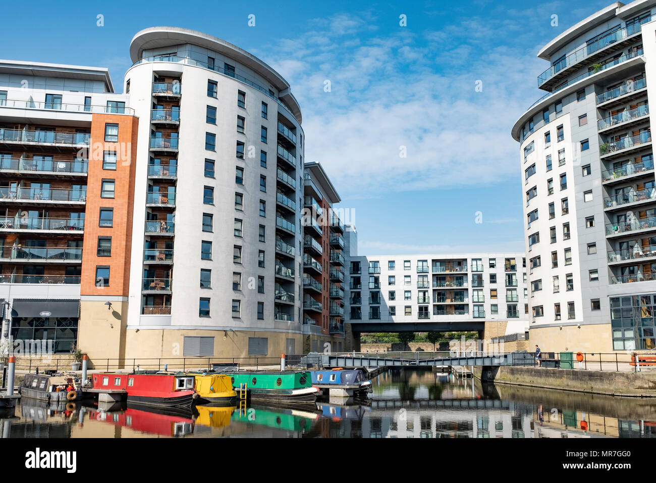 Leeds Dock formerley Clarence Dock in central Leeds Stock Photo Alamy