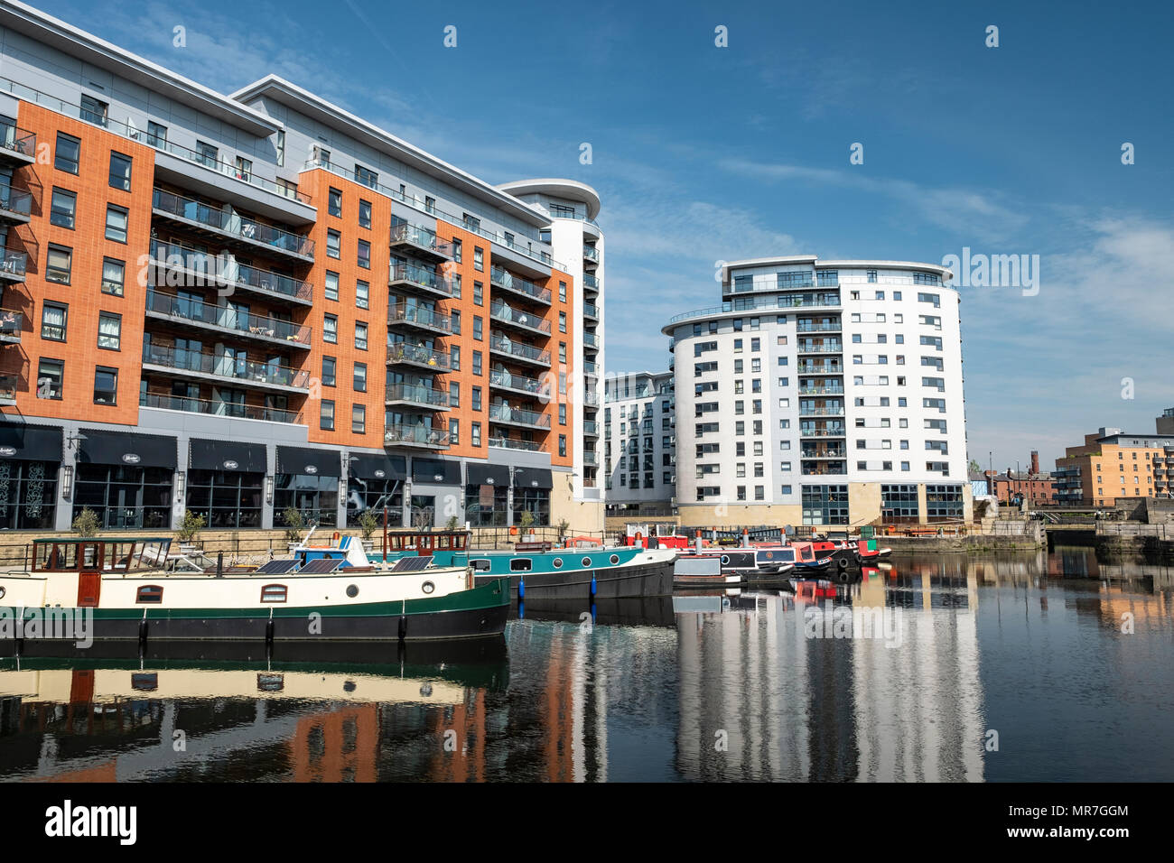 Leeds Dock formerley Clarence Dock in central Leeds Stock Photo Alamy
