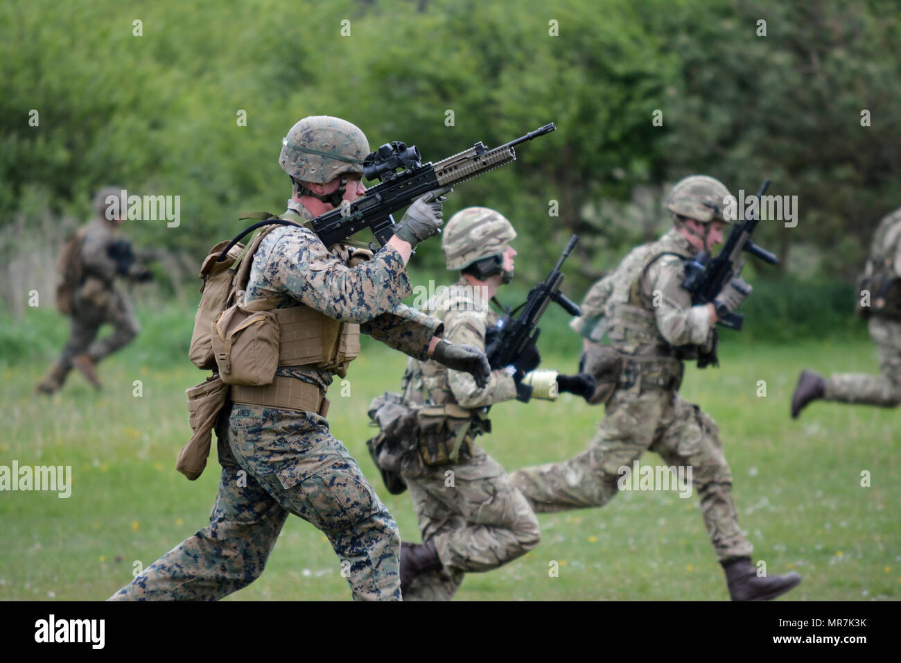 Marine corps firing line movement hi-res stock photography and images ...