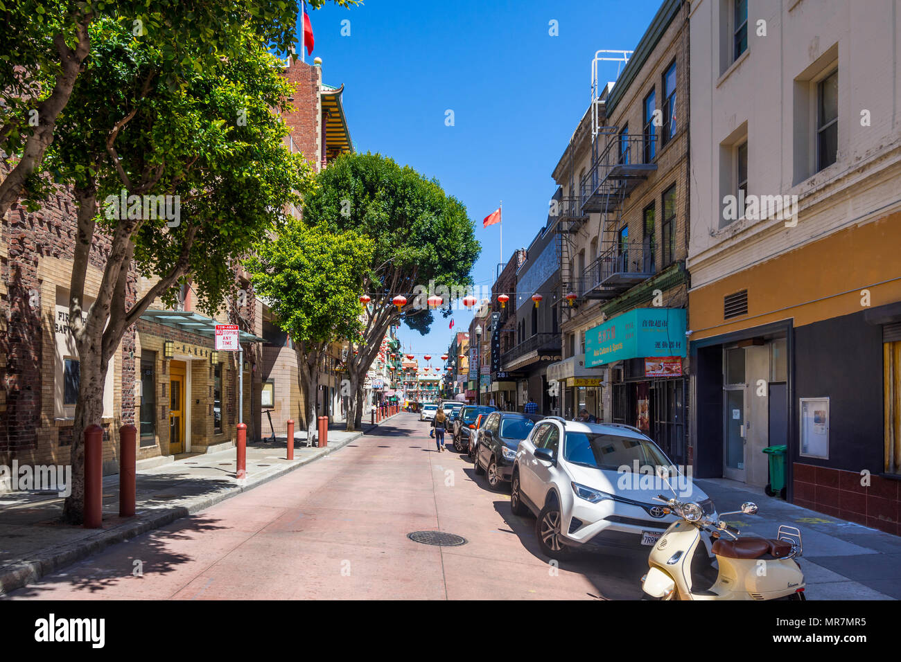 Waverly Place, Chinatown, San Francisco, CA, USA. Stock Photo