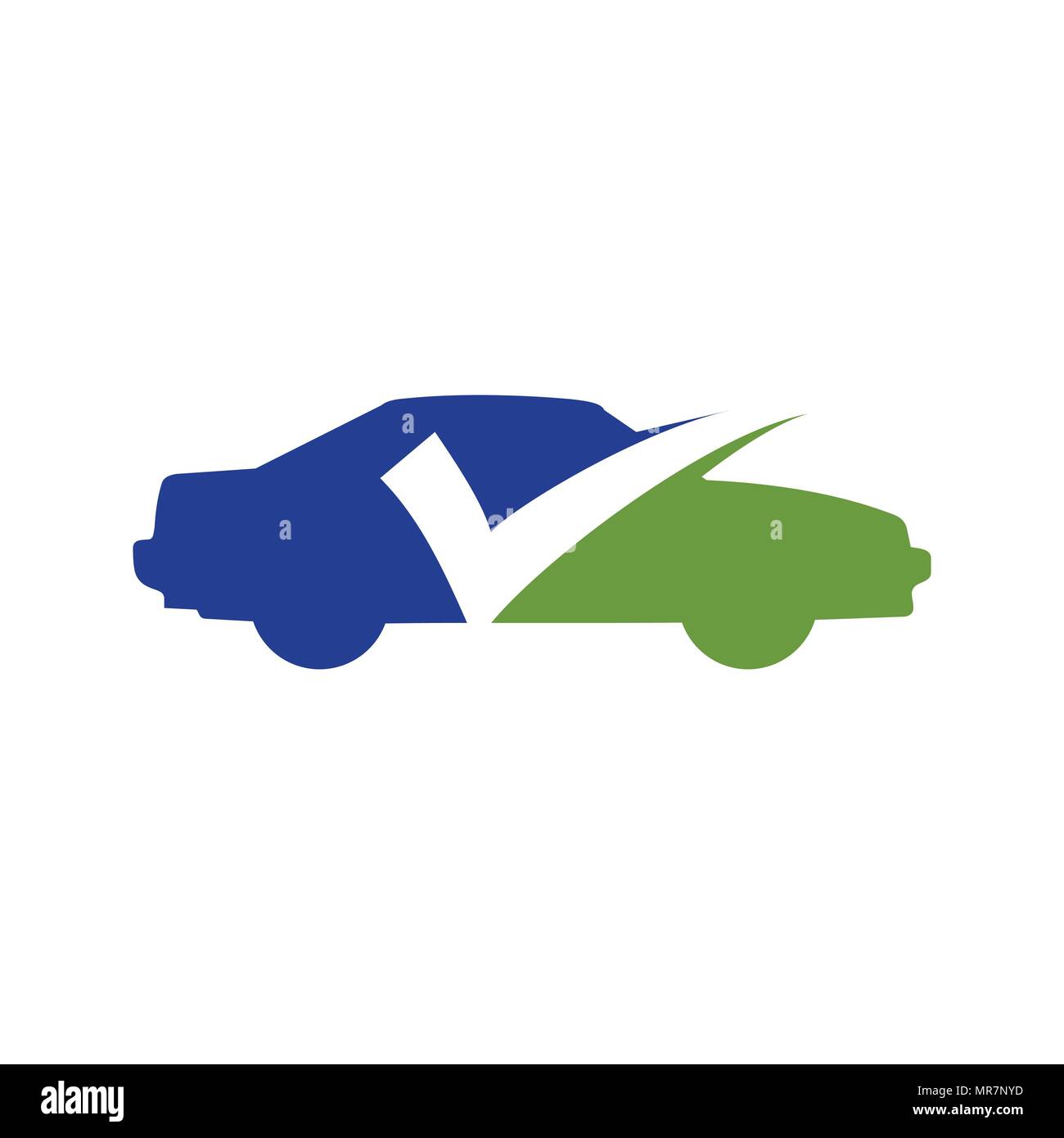 Car Check Insurance Vector Symbol Graphic Logo Design Stock Vector