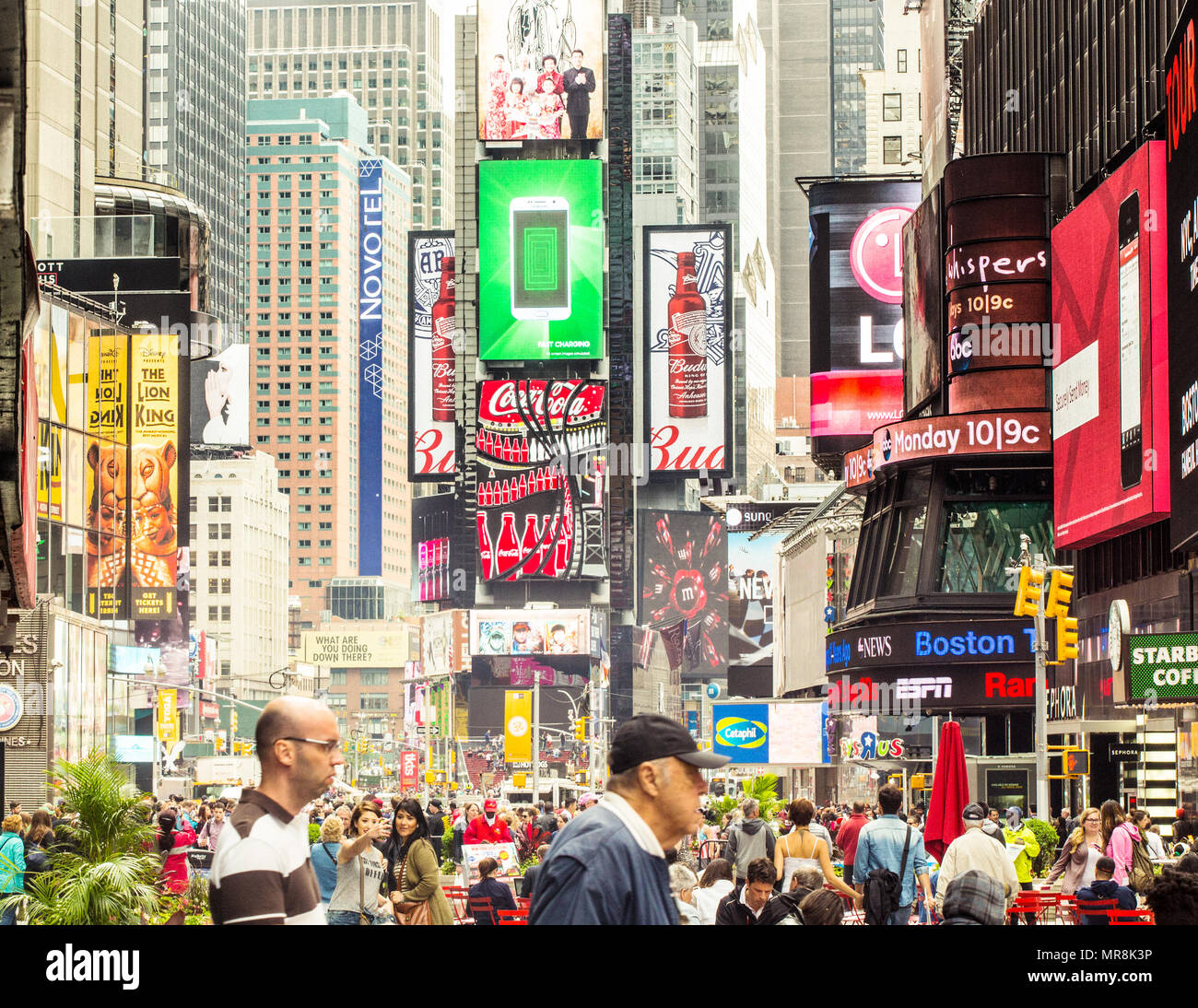 NEW YORK, NY/USA – June 4th , 2015: Times Square in New York City. Stock Photo