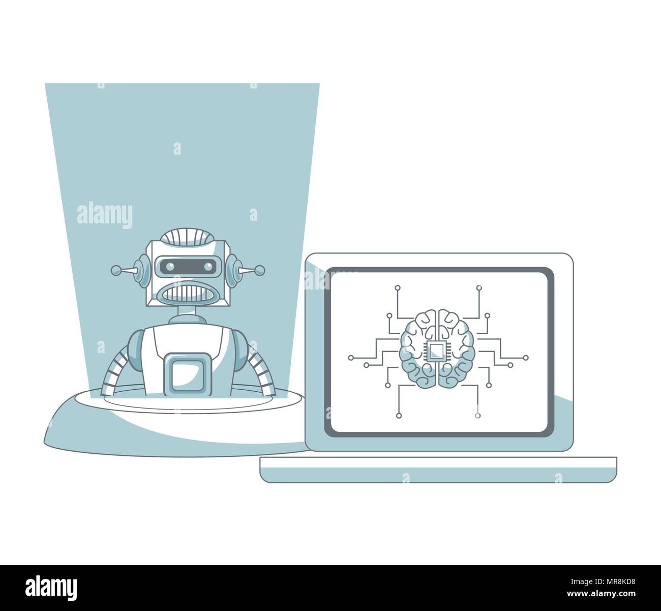 Robot artificial intelligence Stock Vector Image & Art - Alamy