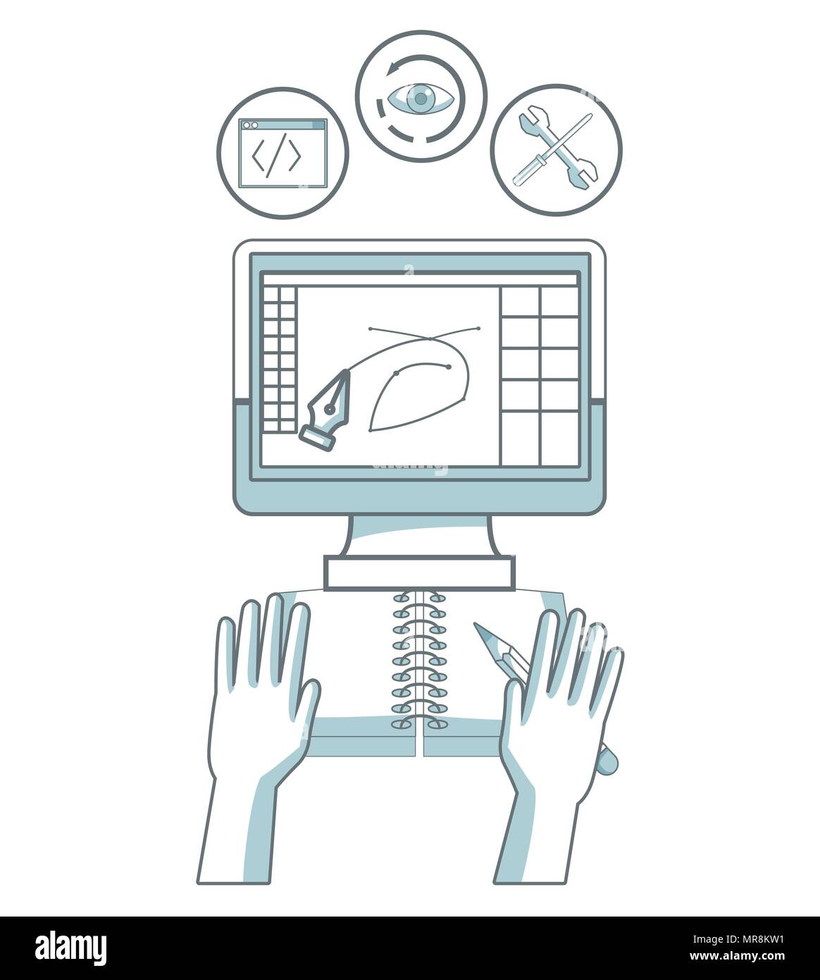 Digital graphic design Stock Vector Image & Art Alamy