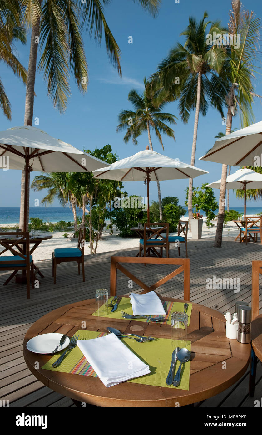 Restauran am Strand | beach restaurant Stock Photo