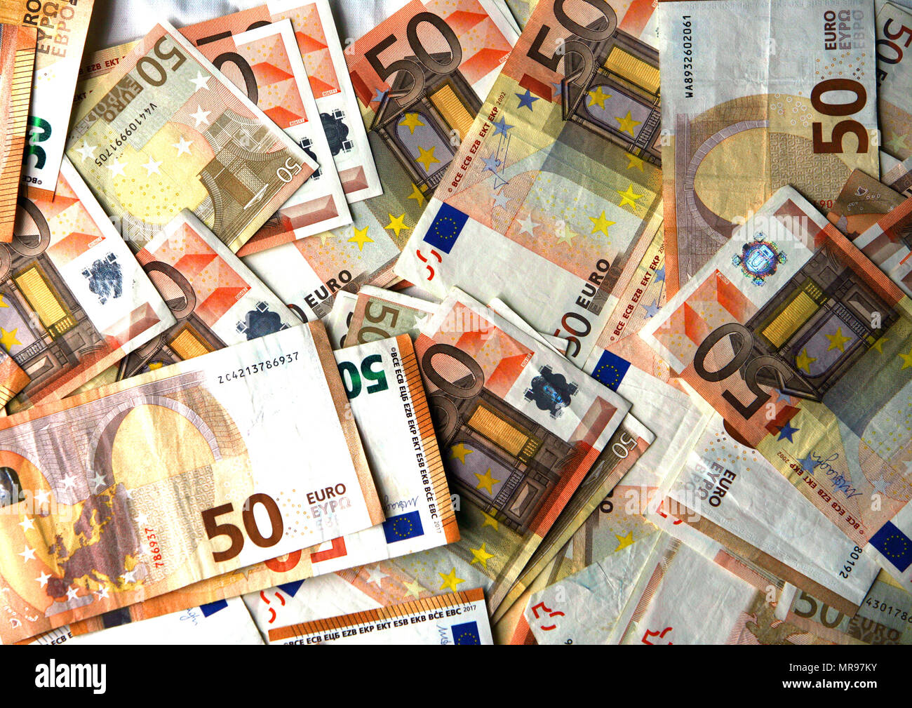 Money Euros Stock Photo