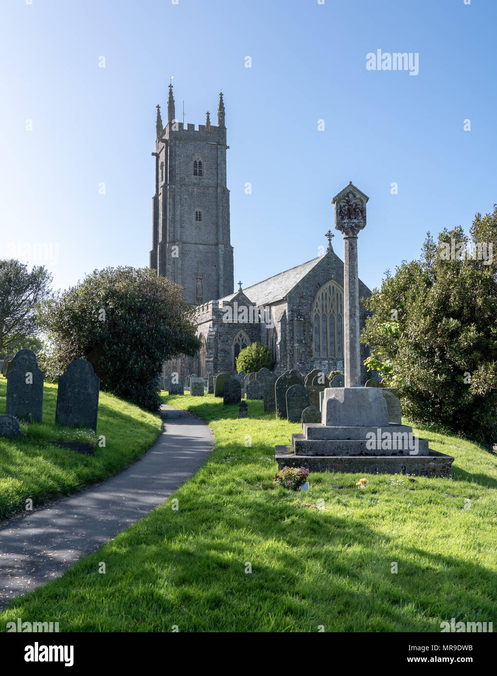 Parish Church of St Nectan Hartland near Stoke Stock Photo Alamy