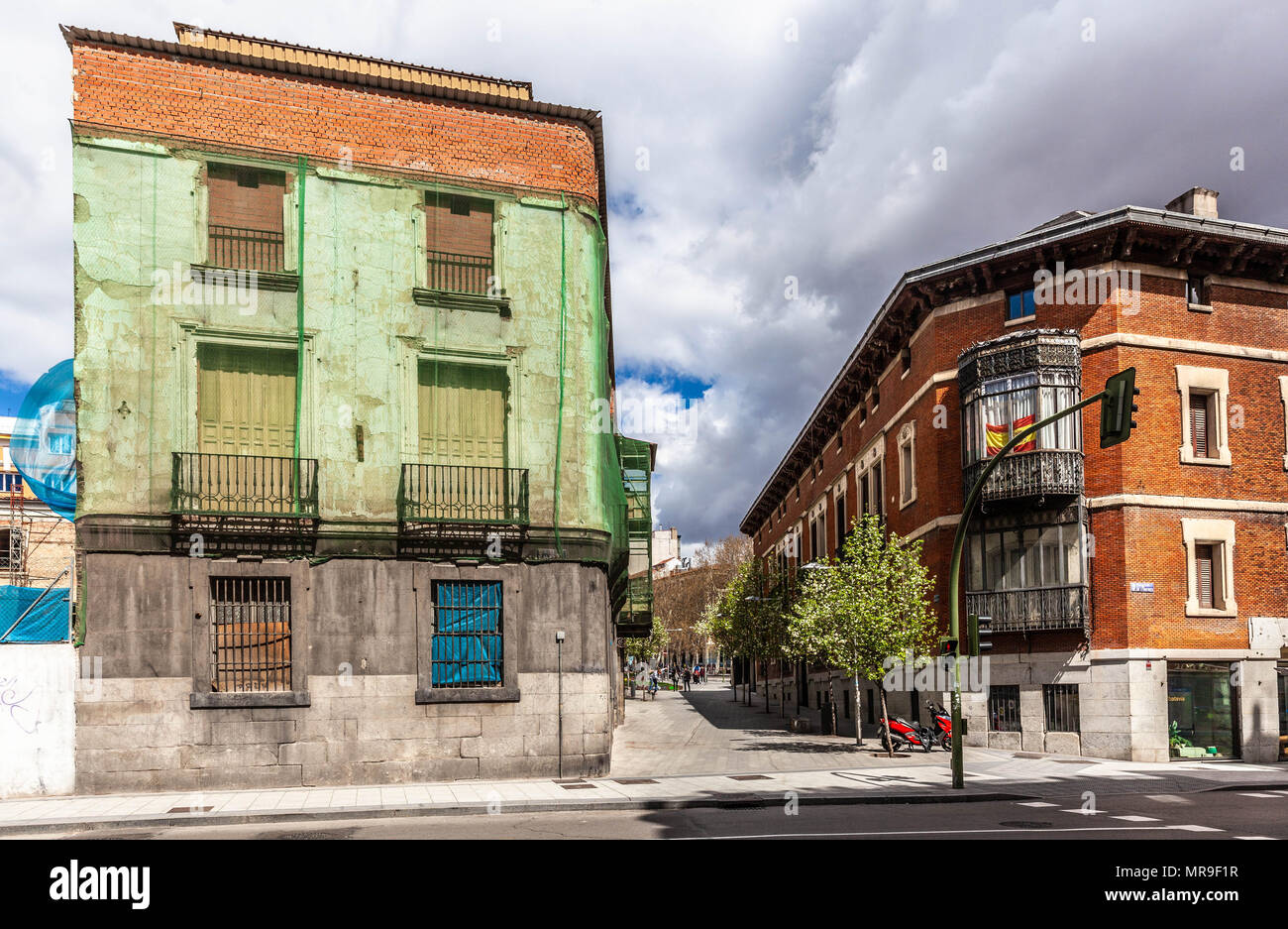 Calle Mejía Lequerica, Madrid, Spain. Stock Photo