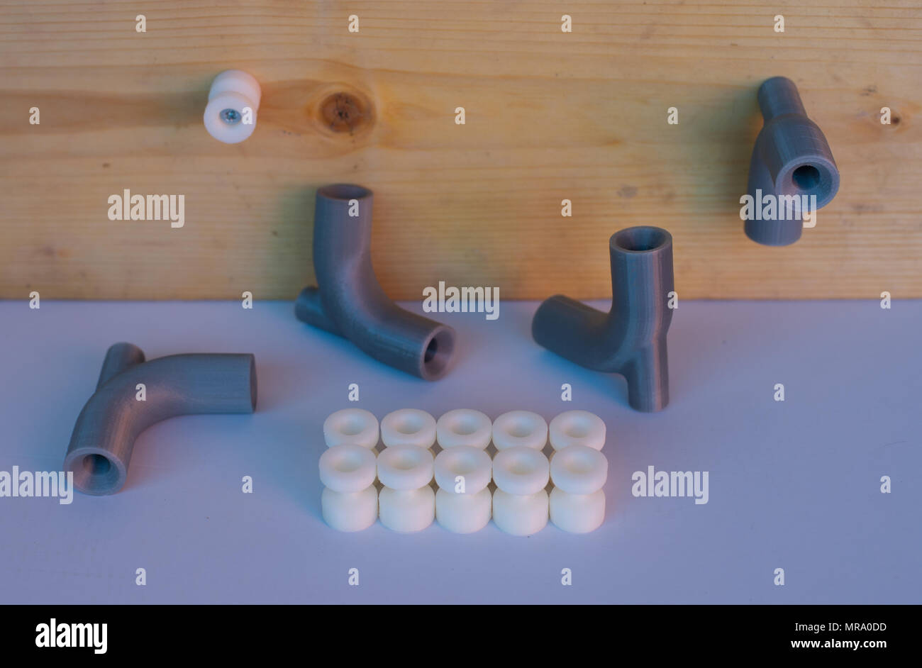 3D printer details, selfmade printed at home Stock Photo