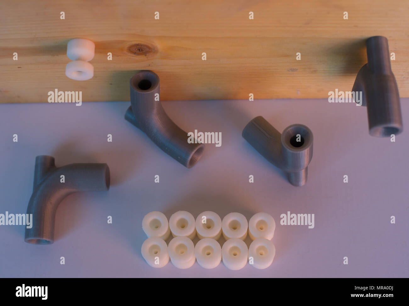 3D printer details, selfmade printed at home Stock Photo