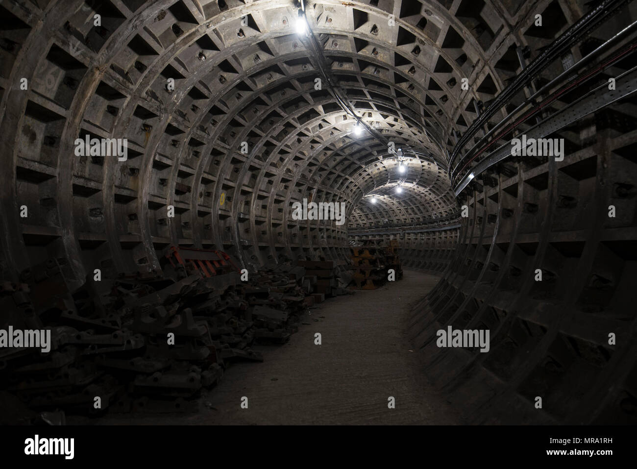 unused tunnel at Charing Cross station Stock Photo Alamy