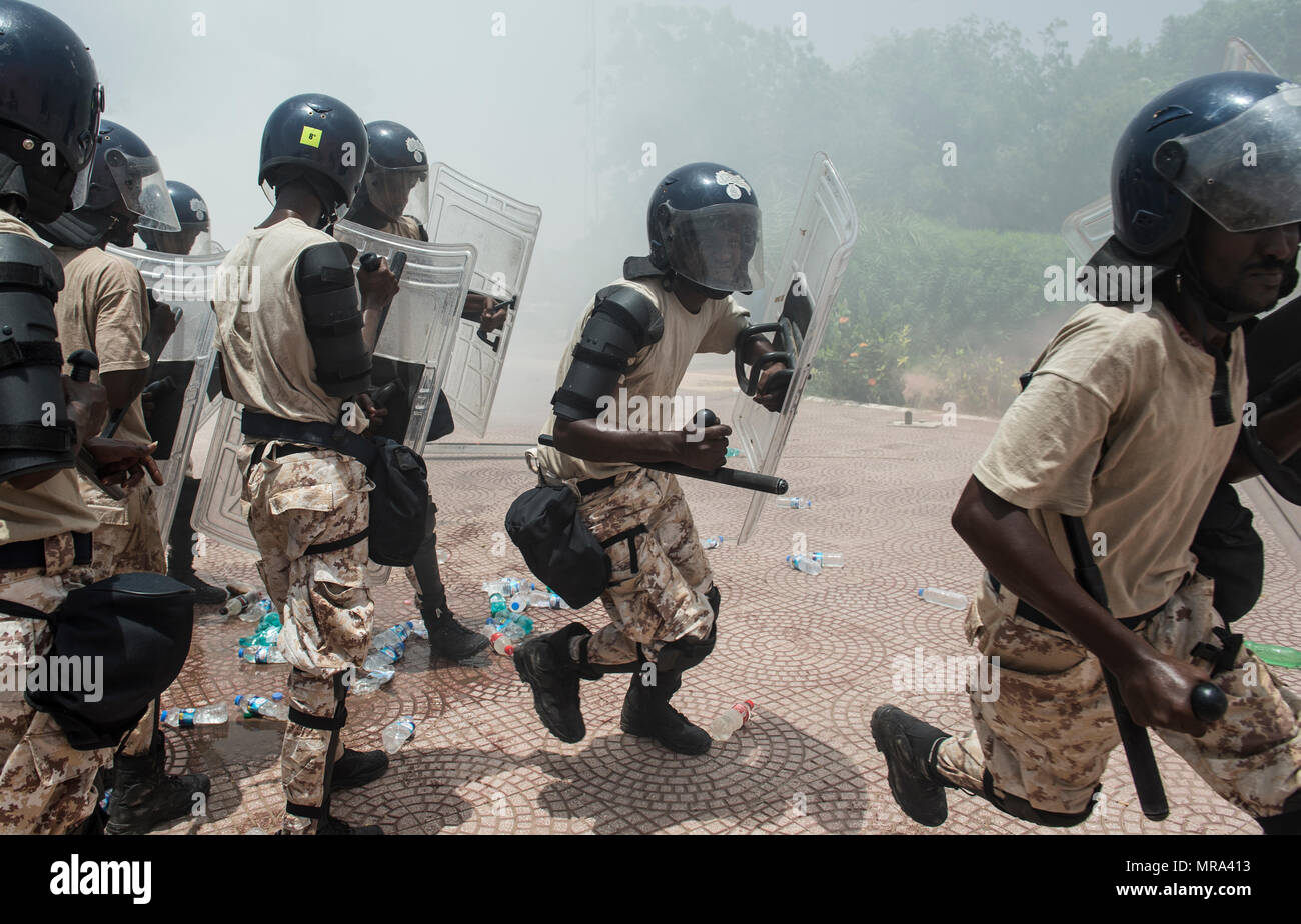 Somali National Police cadets conducted rotational training at ...