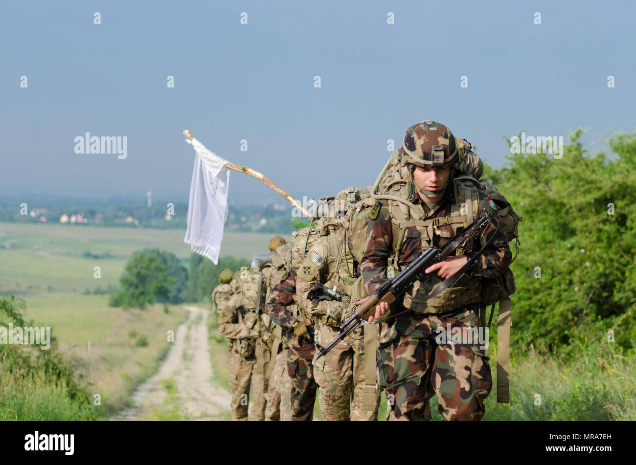 Apache Troop, 4th Squadron, 10th Cavalry Regiment conducts a spur ride ...